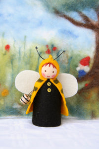 Libelle, Honig Biene, Zitronenfalter, Aurorafalter Schmetterling Jahreszeitentisch Blumenkind Waldorf