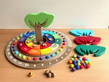 Laden Sie das Bild in den Galerie-Viewer, Immer währender Kalender Jahreskreis / Jahreskalender Wochenkalender Monate / Waldorf / Jahreszeitentisch / Montessori Jahreskalender