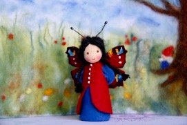 Tagpfauenauge Schmetterling Jahreszeitentisch Blumenkind Waldorf