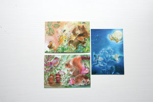 Sommer Postkarten Set 2 / Jahreszeitentisch / Waldorf / Sonne