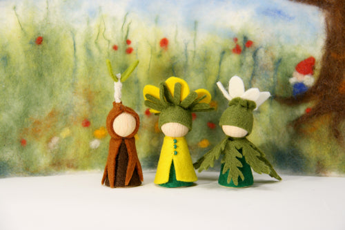Frühling 5. Mix 3 Set Jahreszeitentisch Winterling, Keimling, Anemone