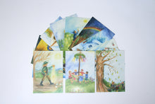 Laden Sie das Bild in den Galerie-Viewer, Monats Postkarten 12 Set  /  Ilona Bock  / Jahreszeitentisch / Waldorf