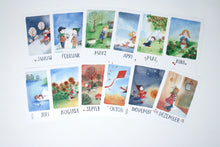 Laden Sie das Bild in den Galerie-Viewer, Monats Postkarten 12 Set  / Stefanie Messing / Jahreszeitentisch / Waldorf