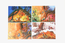 Laden Sie das Bild in den Galerie-Viewer, Zwerge Postkarten Set 2 / Jahreszeitentisch / Gnom / Waldorf / Winter / Schnee