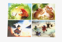 Laden Sie das Bild in den Galerie-Viewer, Wollbilder Postkarten Set 1 / Jahreszeitentisch/ Franziska Sertori-Kopp  / Waldorf / Winter / schnee