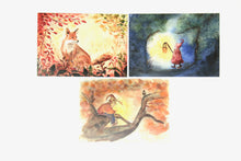 Laden Sie das Bild in den Galerie-Viewer, Herbst Postkarten Set 5 / Jahreszeitentisch / Waldorf / Sonne / Blätter