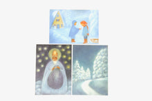 Laden Sie das Bild in den Galerie-Viewer, Winter Postkarten Set 4 / Jahreszeitentisch / Waldorf / Winter / schnee