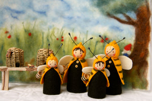 Biene, Bienenvolk, Bienenstock Jahreszeitentisch Waldorf Blumenkinder